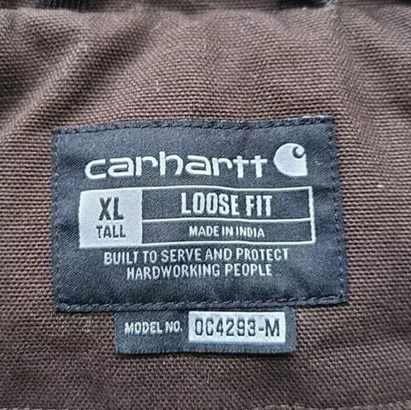 Vintage Carhartt Chore Jacket Men XL Brown Sherpa Lined Barn Work Duck Canvas - Picture 10 of 15
